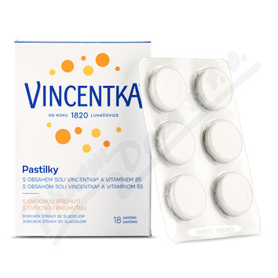 Vincentka Pastilky ovocn� 18ks