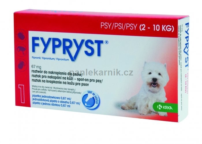 Fypryst Dogs 1x0.67ml spot-on pro psy