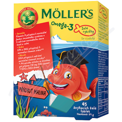 MOLLERS OMEGA 3 ZELE RYBICKY 45