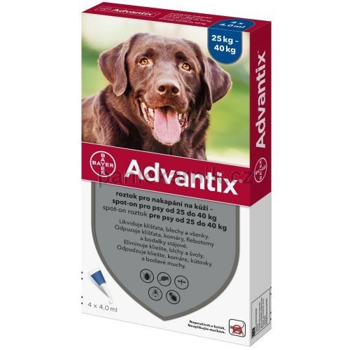 Advantix pro psy nad 25kg spot-on a.u.v.4x4ml