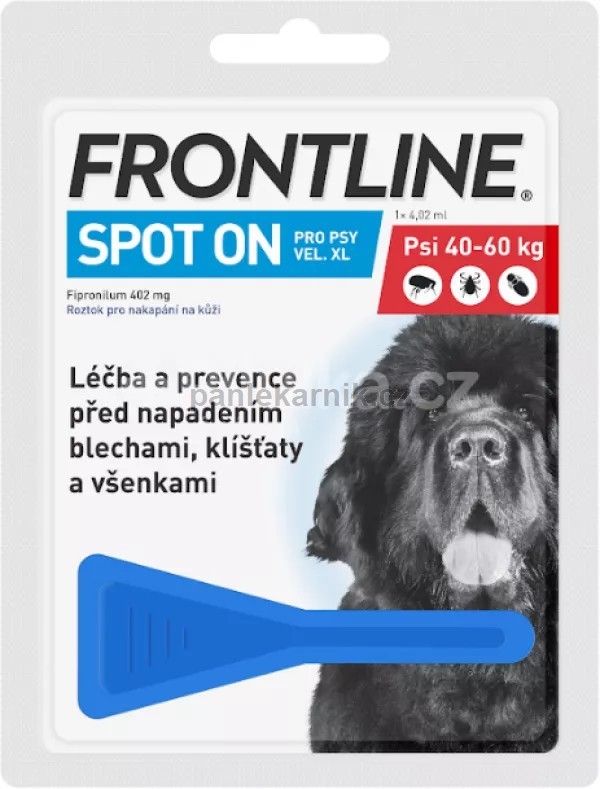 Frontline Spot On Dog XL 1x1 pipeta 4.02 ml