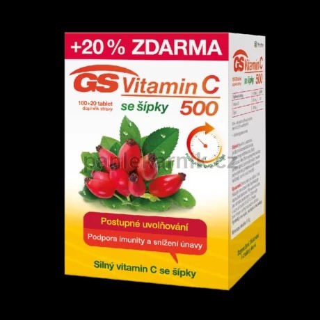 GS Vitamin C500 se pky tbl.50+10