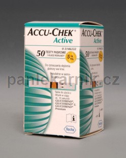 Prou�ky testovac� Accu-chek Active 50ks