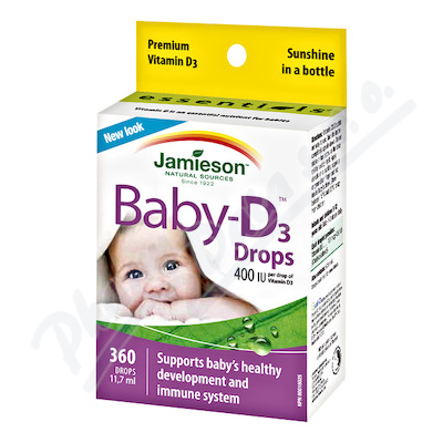 JAMIESON Baby-D Vitamn D3 400 IU kapky 11.7ml