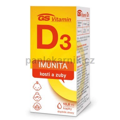GS Vitamin D3 400IU kapky 10.8ml 2021 R/SK