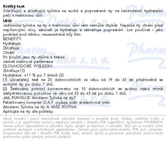 Dal informace o zbo BIODERMA Atoderm tyinka na rty 4g
