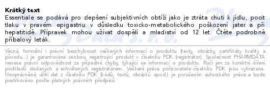 Dal�� informace o zbo�� ESSENTIALE FORTE