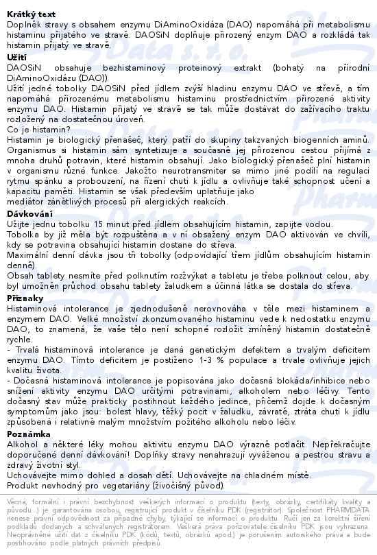 Dal informace o zbo DAOSiN tablety tbl.30