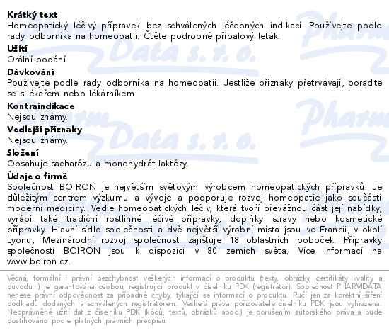 Dal informace o zbo Sambucus Nigra 9CH